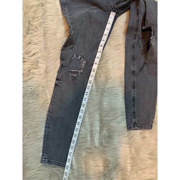 Free People Faded Black Skinny Jeans Womens Size 28R Distressed - Picture 6 of 6